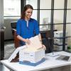 imageBankers Box 20 Pack RKIVE HeavyDuty File Storage Boxes FastFold LiftOff Lid Letter WhiteBlue20Pack