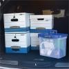 imageBankers Box 20 Pack STORFILE MediumDuty File Storage Boxes FastFold String and Button Letter WhiteBlue20Pack