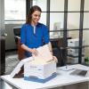 imageBankers Box 30 Pack STORFILE MediumDuty File Storage Boxes FastFold LiftOff Lid LetterLegal WhiteBlue30Pack