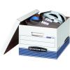 imageBankers Box 30 Pack STORFILE MediumDuty File Storage Boxes FastFold LiftOff Lid LetterLegal WhiteBlue30Pack