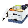 imageBankers Box 30 Pack STORFILE MediumDuty File Storage Boxes FastFold LiftOff Lid LetterLegal WhiteBlue30Pack