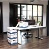 imageBankers Box 30 Pack STORFILE MediumDuty File Storage Boxes FastFold LiftOff Lid LetterLegal WhiteBluepack of 20