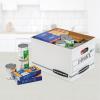 imageBankers Box 4 Pack STORFILE Basic Duty File Storage Boxes Standard Assembly Liftoff Lid LetterLegal WhiteBlueStandard Packaging