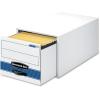 imageBankers Box 6 Pack STORDRAWER STEEL PLUS Extra Space Saving Filing Cabinet Stacks 5 High Letter WhiteBlueLegal
