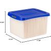 imageBankers Box Heavy Duty 20quot Plastic Letter File BoxLetter  Legal