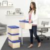 imageBankers Box Heavy Duty 20quot Plastic Letter File BoxLetter