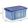 imageBankers Box Heavy Duty 20quot Plastic Letter File BoxLetter