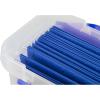 imageBankers Box Heavy Duty 20quot Plastic Letter File BoxPortable Letter