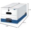 imageBankers Box STORFILE MediumDuty Storage Boxes FastFold String and Button Letter Case of 12 00704