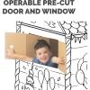 imageBankers Box at Play Color in Birthday Playhouse Cardboard Playhouse and Life Size Craft Activity for Kids and FamiliesBirthday Playhouse