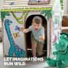 imageBankers Box at Play Color in Birthday Playhouse Cardboard Playhouse and Life Size Craft Activity for Kids and FamiliesDinosaur