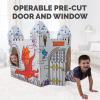 imageBankers Box at Play Color in Castle Playhouse Cardboard Playhouse and Life Size Craft Activity for Kids and FamiliesCastle