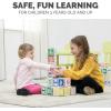 imageBankers Box at Play Heavy Duty Jumbo Cardboard Building Blocks 40 Pack Large and Medium Toy Blocks for Kids andABC123 Learning Blocks 50pk