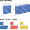 imageBankers Box at Play Heavy Duty Jumbo Cardboard Building Blocks 40 Pack Large and Medium Toy Blocks for Kids andBuilding Blocks 40pk