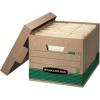 imageBankers Box 20 Pack STORFILE MediumDuty 100 Recycled File Storage Boxes FastFold LiftOff Lid LetterLegal KraftGreen12Pack