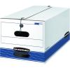 imageBankers Box 20 Pack STORFILE MediumDuty File Storage Boxes FastFold String and Button Letter WhiteBlue20Pack