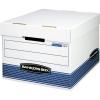 imageBankers Box 30 Pack STORFILE MediumDuty File Storage Boxes FastFold LiftOff Lid LetterLegal WhiteBlue30Pack