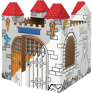 imageBankers Box at Play Color in Castle Playhouse Cardboard Playhouse and Life Size Craft Activity for Kids and FamiliesCastle