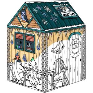 imageBankers Box at Play Color in Treats N Eats Playhouse Cardboard Playhouse and Life Size Craft Activity for Kids and FamiliesWinter Cottage