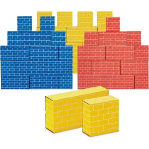 imageBankers Box at Play Heavy Duty Jumbo Cardboard Building Blocks 40 Pack Large and Medium Toy Blocks for Kids andBuilding Blocks 40pk