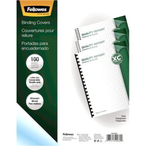 imageFellowes 52089 Binding Presentation Covers 8mil Letter 100 Pack Clear100 Pack