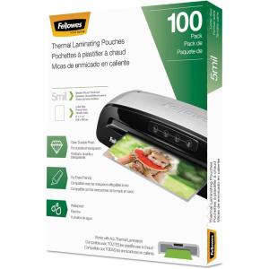 imageFellowes Thermal Laminating Sheets 3mil Letter Size Pouches 9 x 115 200 Pack Clear 57434015mil  100 Pack