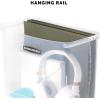 imageBankers Box 1 Pack Portable Open Desktop Plastic File Storage Box with Hanging Rails Side Handle Organizer Bin Letter