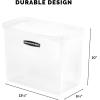 imageBankers Box 1 Pack Portable Open Desktop Plastic File Storage Box with Hanging Rails Side Handle Organizer Bin Letter