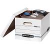 imageBankers Box 12 Pack STORFILE Basic Duty File Storage Boxes Standard Assembly Liftoff Lid LetterLegal WhiteBlue