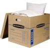 imageBankers Box Classic Moving Box 12 Pack Kit Reinforced Handles TapeFree Assembly Box with Lid 8 Small and 4 Medium Boxes 7716401Assorted Kit