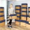 imageBankers Box Large Prime Moving Box 6 Pack Reinforced Handles TapeFree Assembly Attached Lid 18in x 18in x 24in 0062904Large