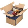 imageBankers Box Large Prime Moving Box 6 Pack Reinforced Handles TapeFree Assembly Attached Lid 18in x 18in x 24in 0062904Large