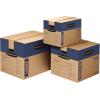 imageBankers Box Large Prime Moving Box 6 Pack Reinforced Handles TapeFree Assembly Attached Lid 18in x 18in x 24in 0062904Large