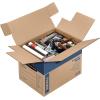 imageBankers Box Large Prime Moving Box 6 Pack Reinforced Handles TapeFree Assembly Attached Lid 18in x 18in x 24in 0062904Small