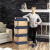 imageBankers Box Large Prime Moving Box 6 Pack Reinforced Handles TapeFree Assembly Attached Lid 18in x 18in x 24in 0062904Small