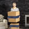 imageBankers Box Large Prime Moving Box 6 Pack Reinforced Handles TapeFree Assembly Attached Lid 18in x 18in x 24in 0062904Small