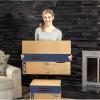 imageBankers Box Large Prime Moving Box 6 Pack Reinforced Handles TapeFree Assembly Attached Lid 18in x 18in x 24in 0062904Small