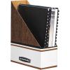 imageBankers Box Magazine File Holders Oversized Letter Wood Grain 12 Pack 07224Wood Grain  Oversized