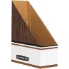 imageBankers Box Magazine File Holders Oversized Letter Wood Grain 12 Pack 07224Wood Grain  Oversized