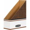 imageBankers Box Magazine File Holders Oversized Letter Wood Grain 12 Pack 07224Wood Grain  Oversized