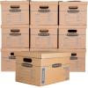 imageBankers Box Small Classic Moving Box 20 Pack Reinforced Handles TapeFree Assembly Box with Lid 15in x 12in x 10in 7714210Small  10 Count Pack of 1