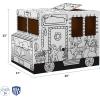 imageBankers Box at Play Color in Holiday Truck Cardboard Playhouse and Life Size Craft Activity for Kids and Families