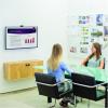imageFellowes 8043501 Floating TV Stand Wall Mounted TV and Computer Monitor Stand with Single Monitor Arm 42 Inch Monitor Capacity