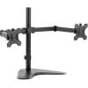 imageFellowes 8044001 Professional Series FreeStanding Stacked Monitor Mount Adjustable Computer Monitor Stand for 2 Monitors with Dual Monitor Arms 32 Inch Monitor CapacityDouble Arm