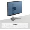 imageFellowes 8044001 Professional Series FreeStanding Stacked Monitor Mount Adjustable Computer Monitor Stand for 2 Monitors with Dual Monitor Arms 32 Inch Monitor CapacityFrench