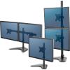 imageFellowes 8044001 Professional Series FreeStanding Stacked Monitor Mount Adjustable Computer Monitor Stand for 2 Monitors with Dual Monitor Arms 32 Inch Monitor CapacityFrench
