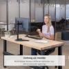 imageFellowes 8044001 Professional Series FreeStanding Stacked Monitor Mount Adjustable Computer Monitor Stand for 2 Monitors with Dual Monitor Arms 32 Inch Monitor CapacityFrench