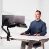 imageFellowes 8044101 Adjustable Laptop Stand for Desk with Dual Monitor Arm 17 Inch Monitor Capacity