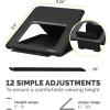 imageFellowes Breyta Laptop Stand for The Home and Office 12 Height Adjustments 14quot Monitor Size WhiteBLACK