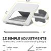 imageFellowes Breyta Laptop Stand for The Home and Office 12 Height Adjustments 14quot Monitor Size WhiteWHITE